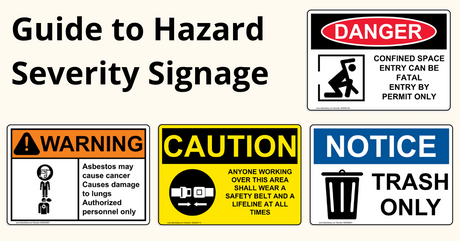 A Visual Guide to Hazard Severity in Safety Signage