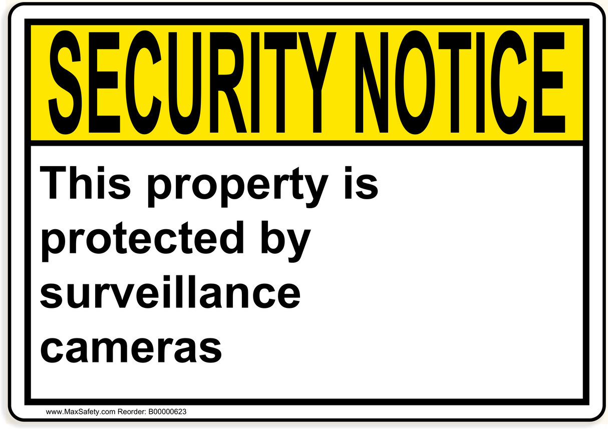 ANSI This property is protected by surveillance cameras 