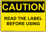 OSHA READ THE LABEL BEFORE USING 