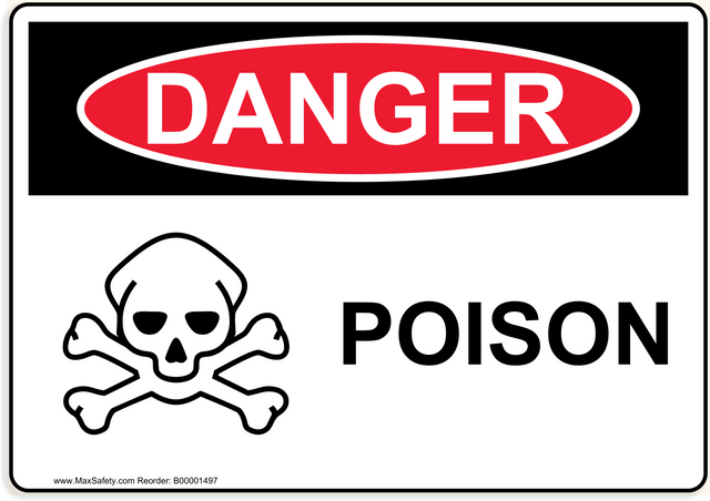 OSHA POISON with Poison Emblem