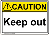 ANSI Keep out 