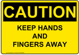 OSHA KEEP HANDS AND FINGERS AWAY 