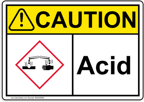 ANSI Acid with Corrosive Emblem