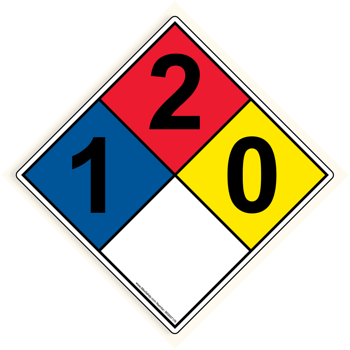 NFPA 704 Diamond | 1-2-0